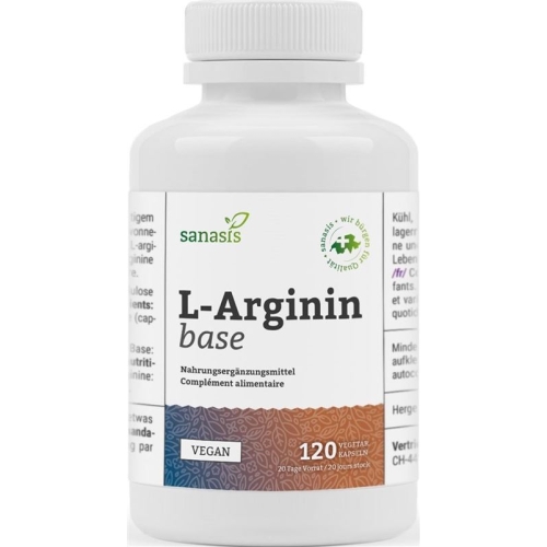 Sanasis L-arginin Base Kapseln 120 Stück buy online