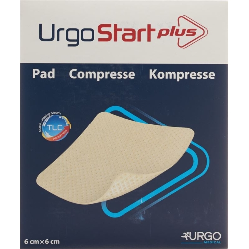 Urgostart Plus Kompresse Wundaufla 6x6cm 10 Stück buy online