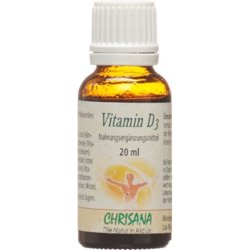 Chrisana Vitamin D3 Tropfen Pip Flasche 20ml buy online