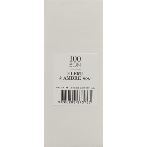 100bon Elemi Et Ambre Noir Tester 50ml buy online