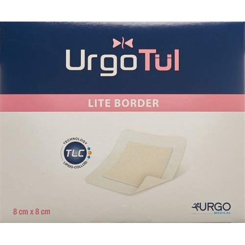 Urgotuel Lite Border Wundauflage 8x8cm 10 Stück buy online