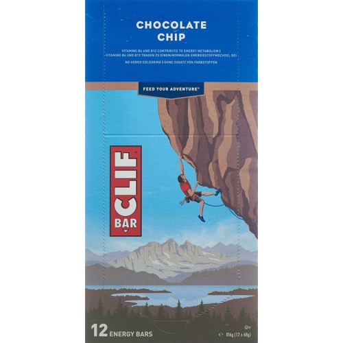 Clif Bar Chocolate Chip 12x 68g buy online