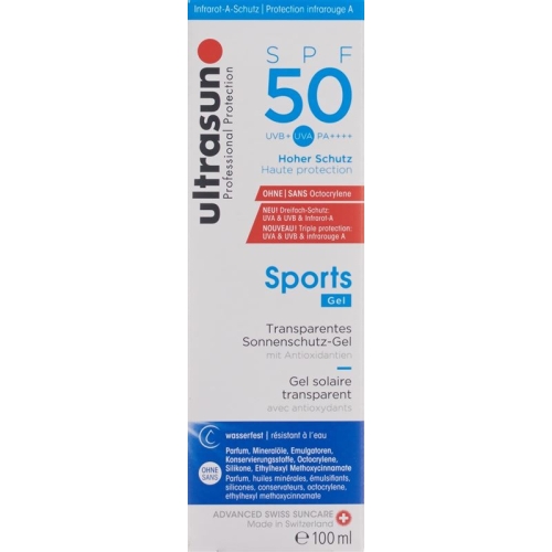 Ultrasun Sport Gel SPF 50 bottle 100ml buy online