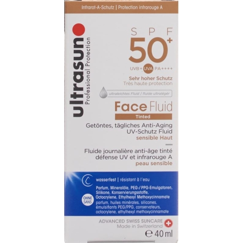 Ultrasun sun protection fluid face tinted Honey SPF 50+ 40ml buy online