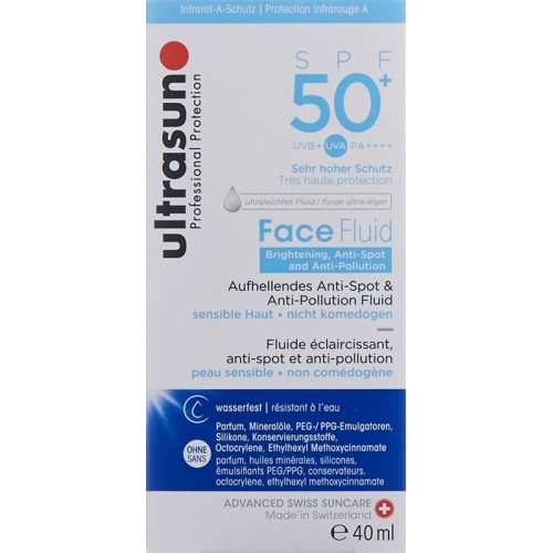 Ultrasun Face Fluid Bright & Anti-Pollution SPF 50+ 40ml buy online