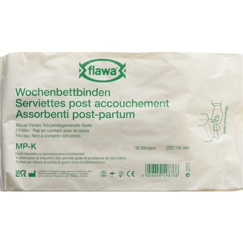 Flawa Wochenbettbinden Mp-k Keimreduziert 10 Stück buy online