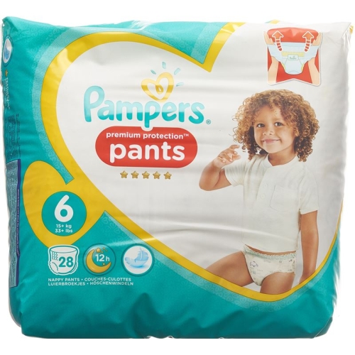 Pampers Prem Prot Pan Grösse 6 15+kg Ex Lar Spar 28 Stück buy online