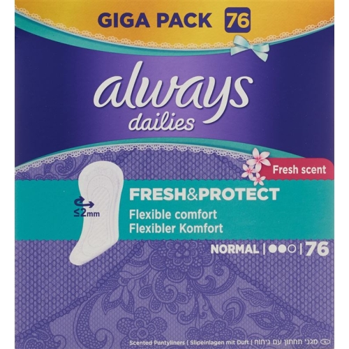 Always panty liners Fresh & Prot Normal Giga 76 pieces buy online