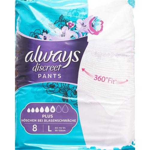 Always Discreet Inkontinenz Pants L Plus 8 Stück buy online