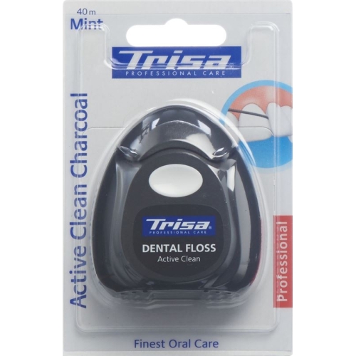 Trisa dental floss Active Clean Charcoal buy online