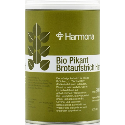 Harmona Brotaufstrich Pikant Bio Dose 200g buy online