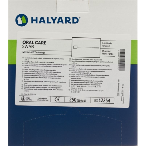 Halyard Oral Care Swab 250X buy online