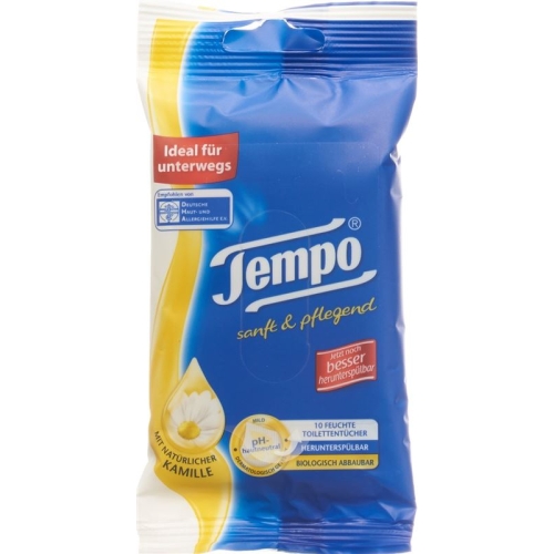 Tempo Toilettenpapier Feucht Sanft&Pflegend Travel 10 Stück buy online