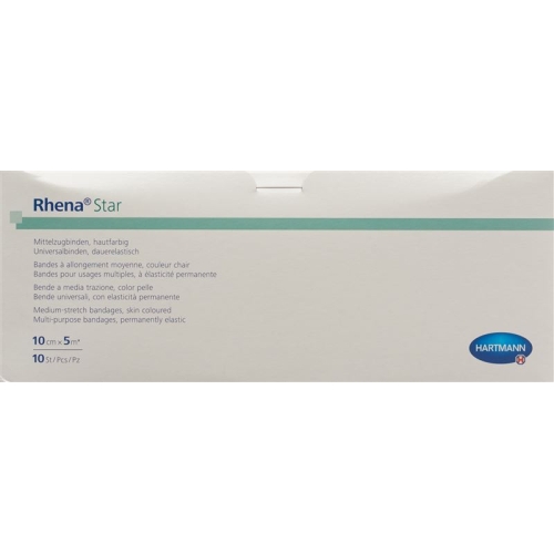 Rhena Star Elastisch Binden 10cmx5m Hautfarbig Offen 10 Stück buy online