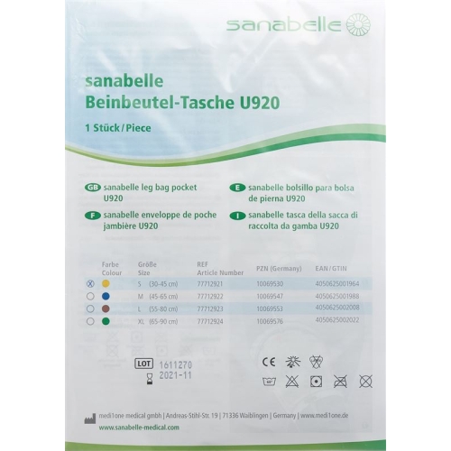 Sanabelle Beinbeuteltasche U920 Grösse S Gelb buy online