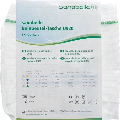 Sanabelle Beinbeuteltasche U920 Grösse XL Grün buy online