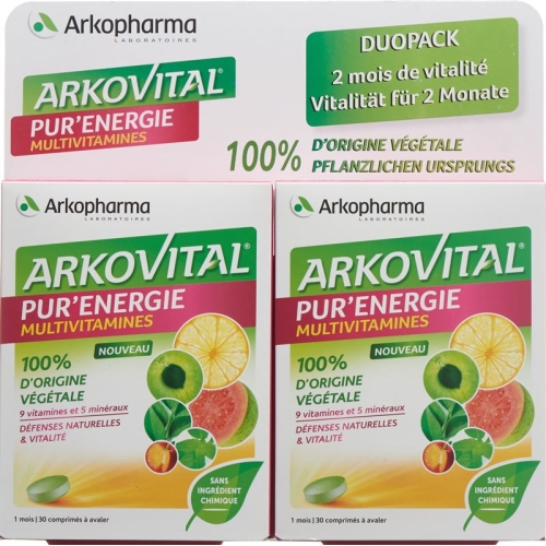 Arkovital Pur'energie Tabletten Multivit Min 2x 30 Stück buy online