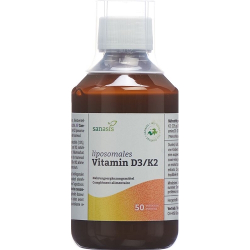 Sanasis Vitamin D3/k2 Liposomal 250ml buy online