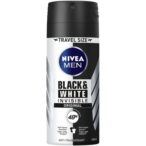 Nivea Male Deo Invis Black&wh Pow Pock Size 100ml buy online