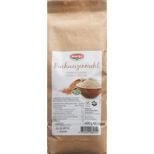 Morga Buchweizenmehl Bio Glutenfrei 400g buy online