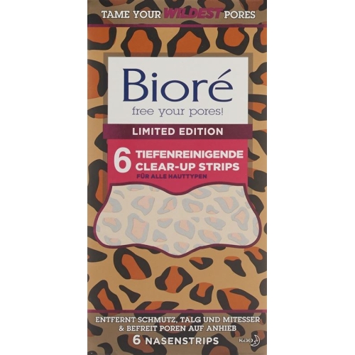 Biore Tiefenreinig Clear-up Strip Cheet Wild 6 Stück buy online