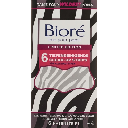 Biore Tiefenreinig Clear-up Strip Lim Zebra 6 Stück buy online