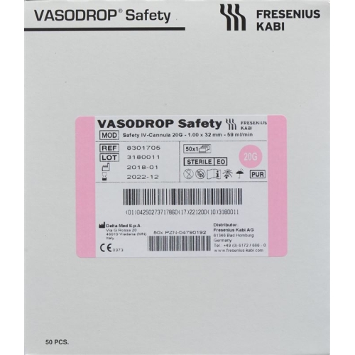 Vasodrop Safety 20g 32mm/s 50 Stück buy online