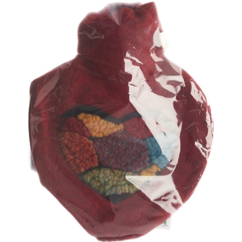 Frog hot water bottle PVC 1L heart red buy online