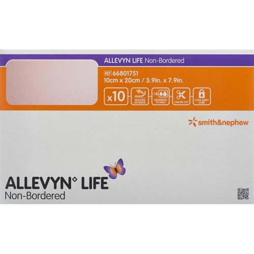 Allevyn Life Non-Bordered 10x20cm 10 Stück buy online