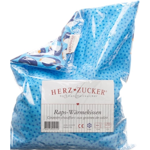 Herzzucker rapeseed heat pillow 26x21cm penguin buy online