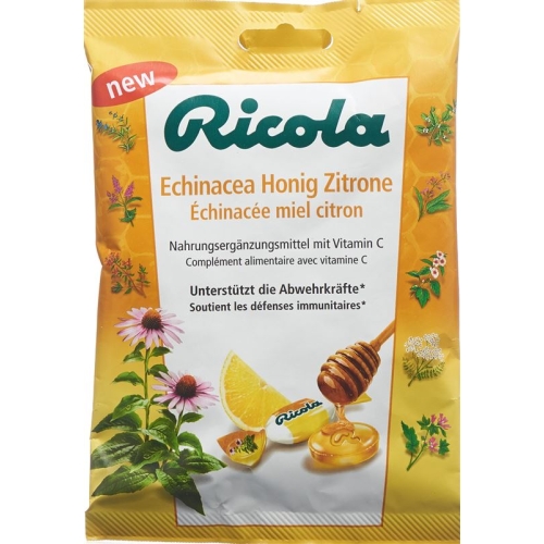 Ricola Echinacea Honig Zitrone mit Zucker Beutel 75g buy online