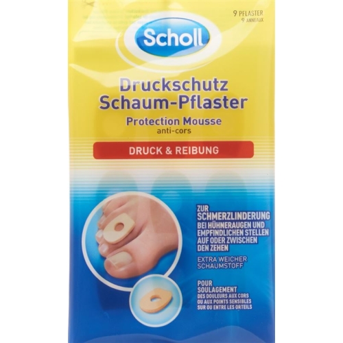 Scholl (pi) Druckschutz Schaum Pflaster Beutel 9 Stück buy online