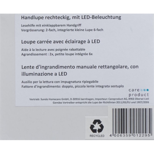 Sundo handheld magnifier with LED lighting Rectangular buy online