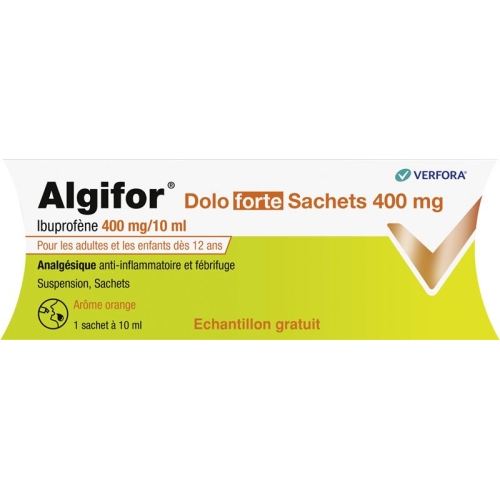 Algifor Dolo Forte Suspension 400mg Muster F 10x 10ml buy online