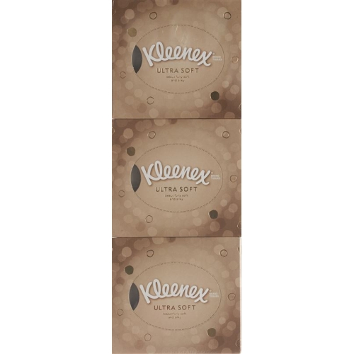 Kleenex Ultrasoft Kosmetiktue Wuerf Trio 3x 56 Stück buy online