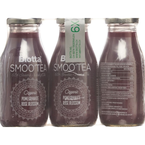 Biotta Smootea Pomegranate Rose Petals 6x 250ml buy online