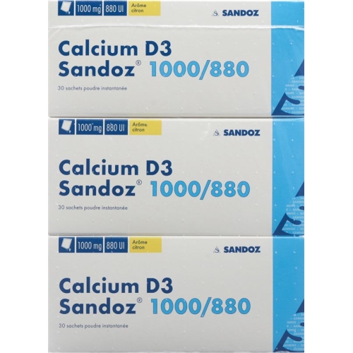 Calcium D3 Sandoz Pulver 1000/880 Beutel 90 Stück buy online