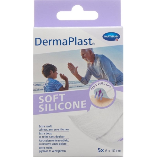 Dermaplast Soft Silicone 6x10cm 5 pieces buy online