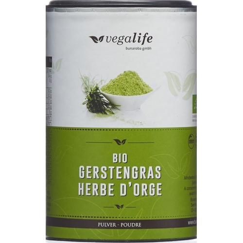 Vegalife Gerstengras Pulver Dose 125g buy online