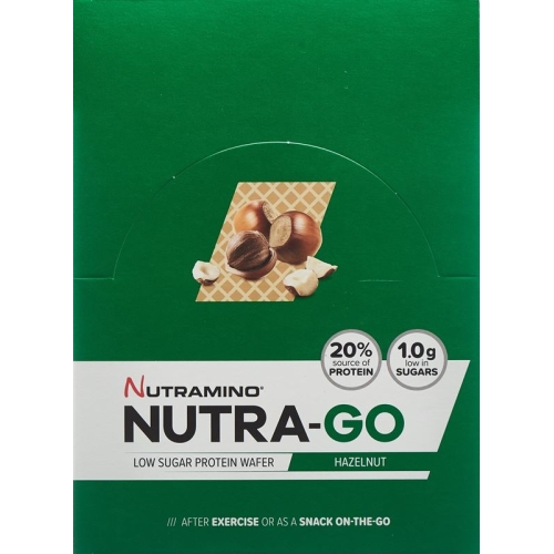 Nutramino Nutra-go Protein Wafer Hazeln 12x 39g buy online