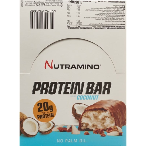 Nutramino Proteinbar Coconut 16x 66g buy online