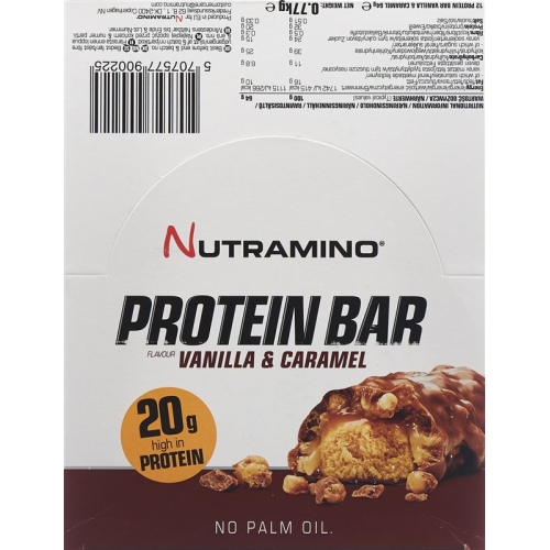 Nutramino Proteinbar Vanilla & Caramel 12x 64g buy online