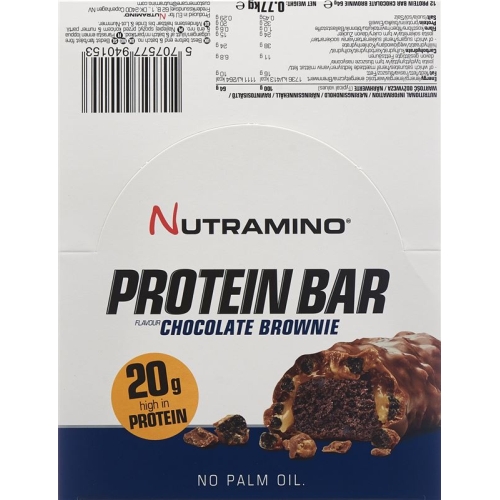 Nutramino Proteinbar Chocolate Brownie 12x 64g buy online