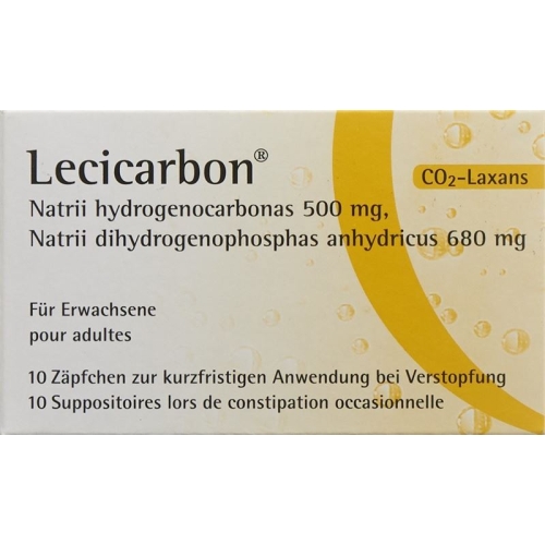 Lecicarbon für Erwachsene 10 Zäpfchen buy online