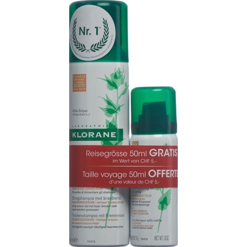 Klorane Trockenshampoo Brennness Getoent 150+50ml buy online