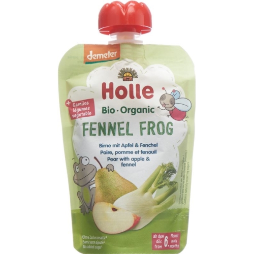 Holle Fennel Frog - Pouchy pear apple fennel 100g buy online