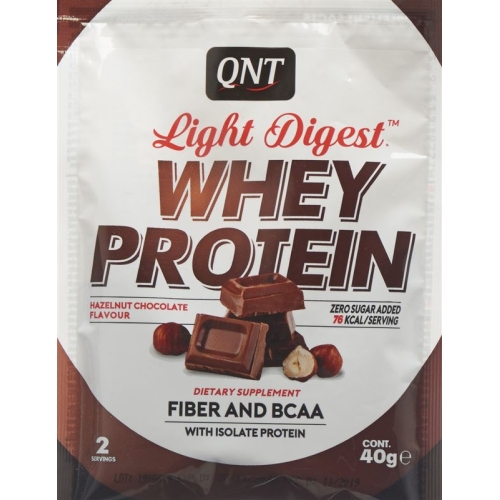 Qnt Light Digest Whey Protein Hazelnut Choco 40g buy online