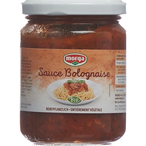 Morga Sauce Bolognaise mit Soja Bio Glas 250g buy online