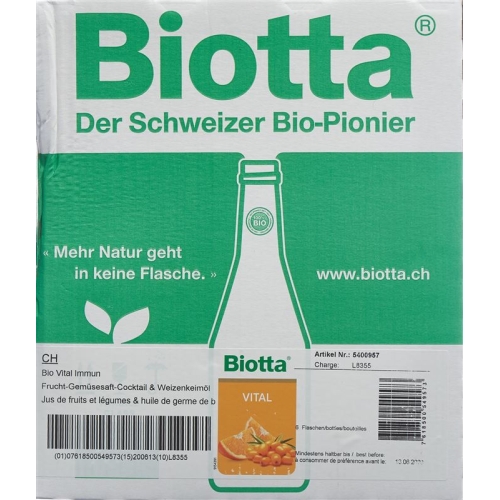 Biotta Vital Immun 6 bottle 5dl buy online