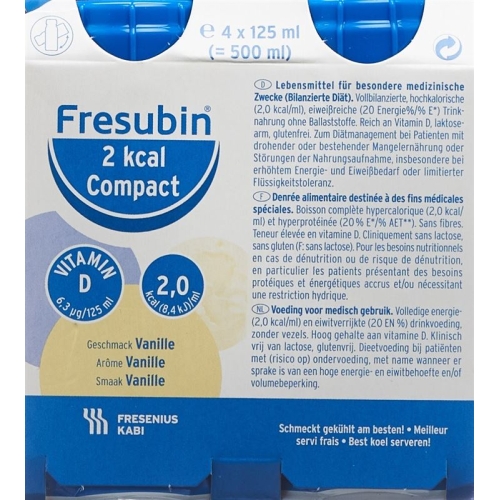 Fresubin 2 Kcal Compact Vanille Neu 4 Flasche 125ml buy online